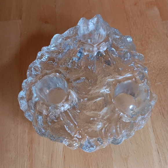 Glass Ice Cube Style Two Sided Votive looks like Costa Boda - Picture 4 of 7